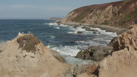 vídeo aéreo da costa norte da califórnia bodega bay