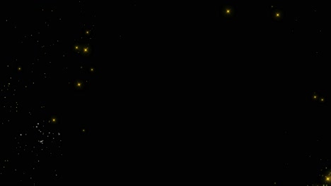 abstract gold sparkles on green screen