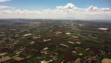 Serene-rural-landscape-of-farmlands-in-Lam-Dong-province,-Vietnam-shot-from-this-area