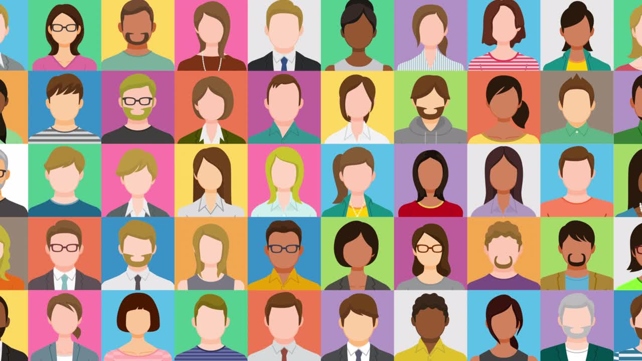 collage de diferentes personas multiétnicas