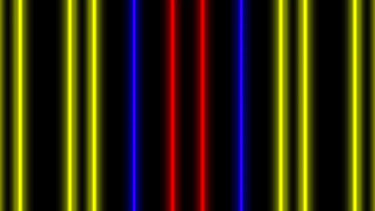 Animazione di linee luminose al neon, grafica in movimento