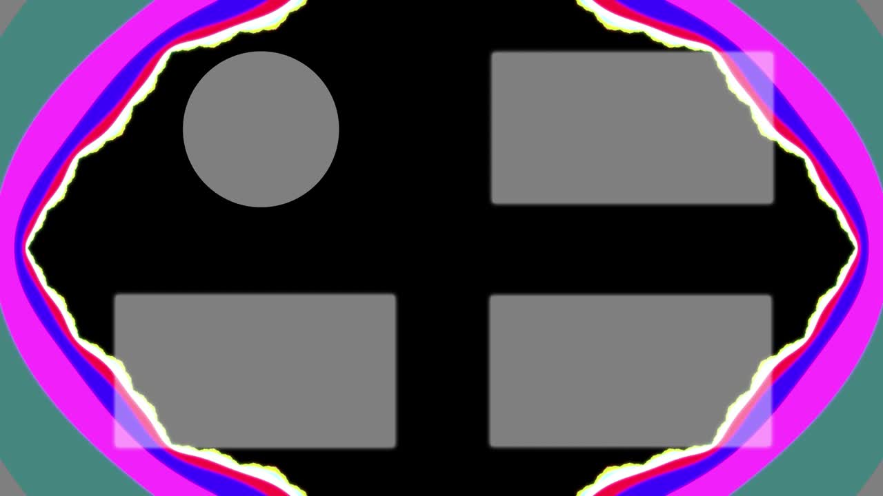 사이키델릭 플래시 엔드 카드 엔딩 스크린 모션 그래픽