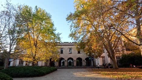 scenic views of melbourne university campus