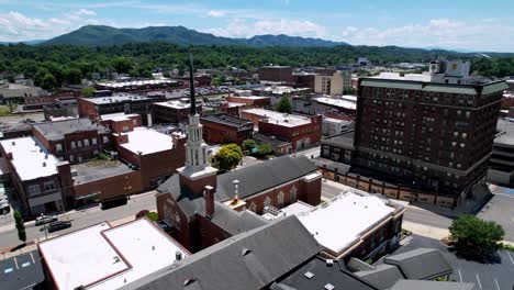 Aerial-Johnson-City-Tennessee-Im-Osten-Von-Tennessee