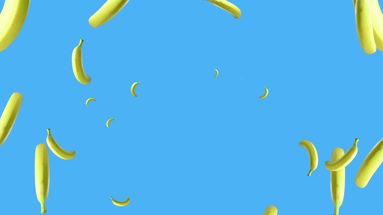 이 회전하는 움직임으로 바나나를 움직입니다.