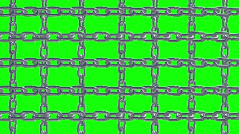 animación de bucle de conexión de enlace de cadena metálica