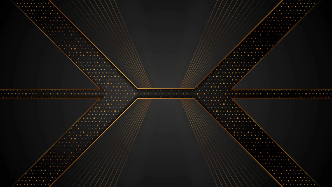 Black and golden abstract tech geometric motion background
