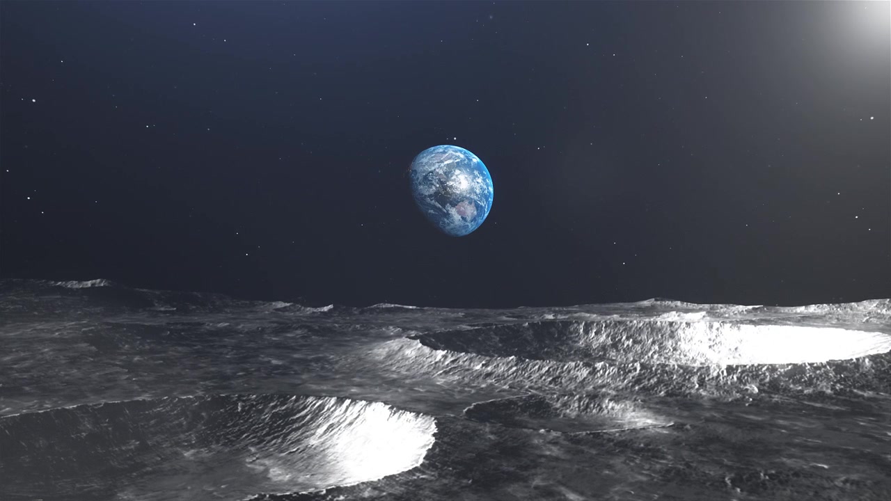 La vista della Terra dalla Luna