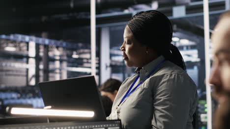 vertical video data center manager supervising engineer tasked with analyzing neural networks