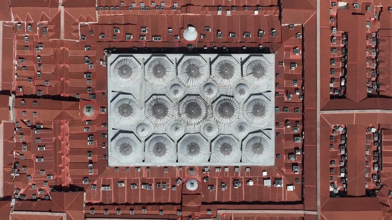 el video de los drones de las cúpulas del gran bazar, beyazıt fatih, estambul, turquía