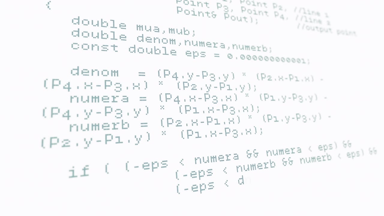 Animation of data processing over grey background