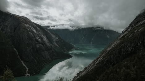 time lapse video of beautiful eidfjord in western norway