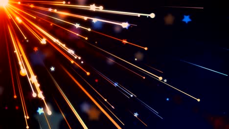 estrellas y rayas de la fiesta