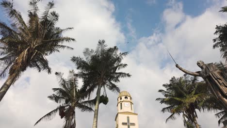 Catholic-church-of-Parroquia-Nuestra-Senora-Del-Carmen-in-Salento-Colombia