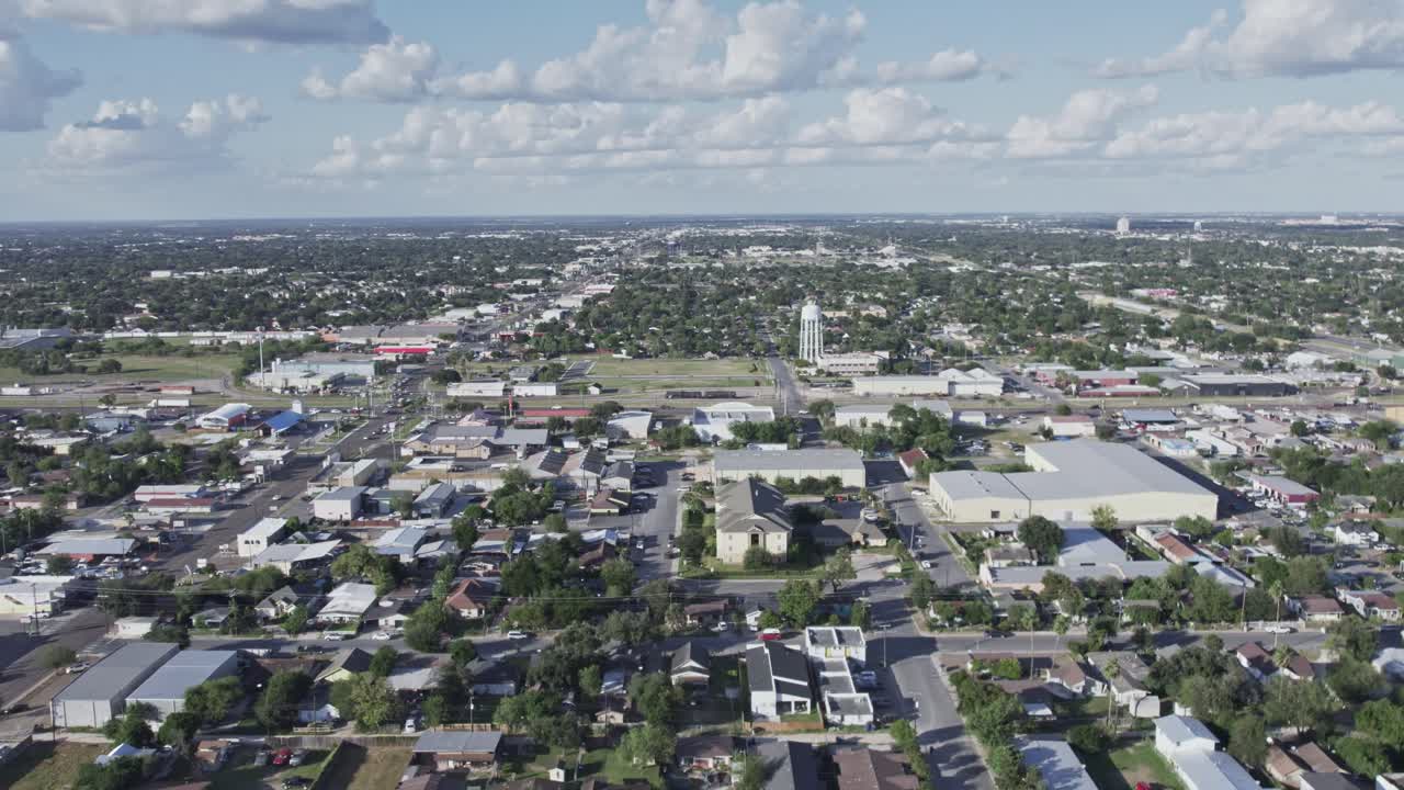 Aerial View of a Suburban City in Texas