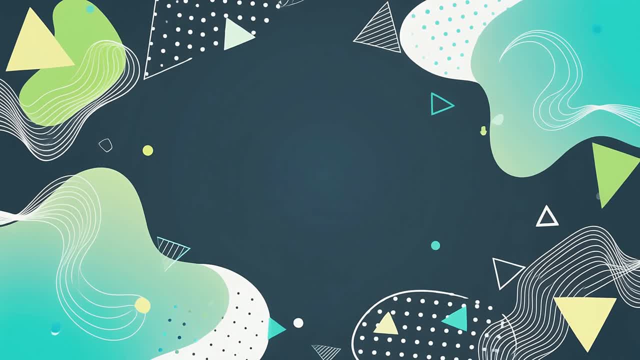 Abstract Motion Graphics Background with Fluid and Geometric Shapes