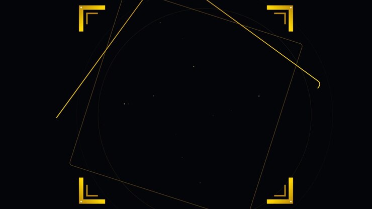 Abstract Motion Graphics with Rotating Golden Geometric Frames