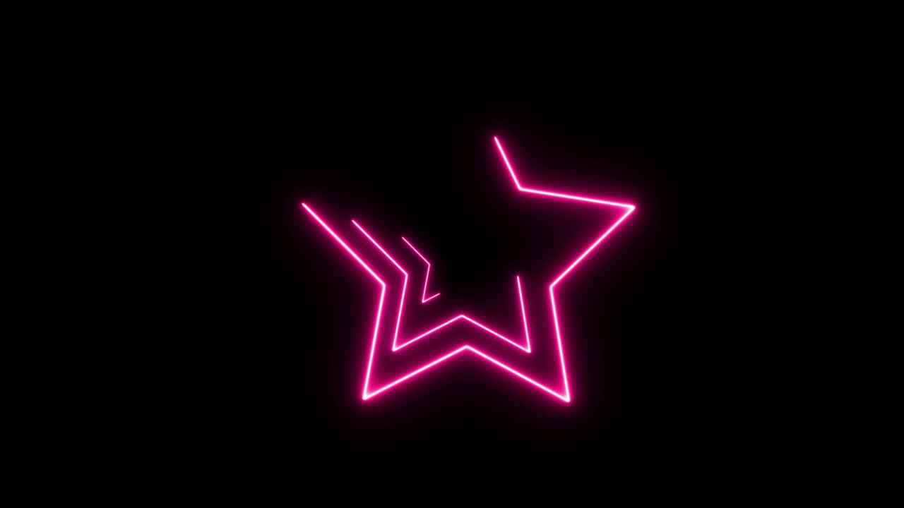 Abstrakt digital baggrund med neonstjerner