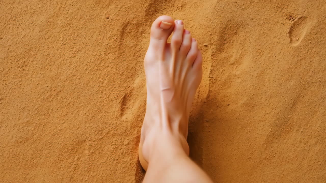 Bare Foot on Sand