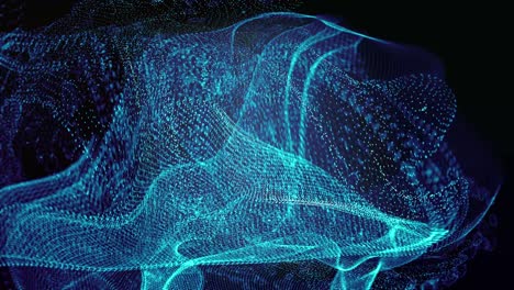 looping digital liquid blue