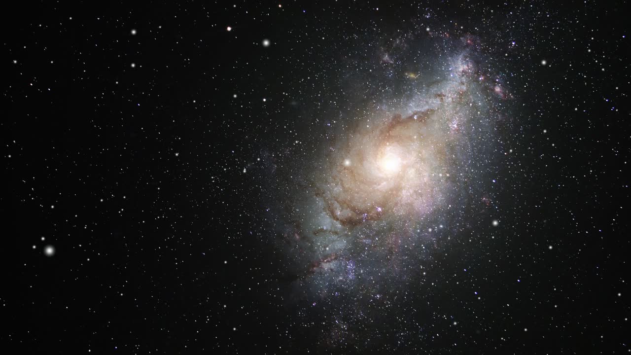 galaxia vía láctea flotando en el espacio
