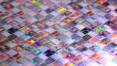 silicon semiconductor wafer close-up. in electronics, a wafer also called a slice or substrate is a thin slice of semiconductor, a crystalline silicon, used for the fabrication of integrated circuits