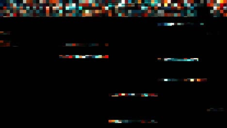 unique design digital pixel noise glitch error video damage, black screen - use for vfx compositiong or editing.