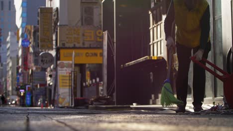 Street-Cleaner-in-Seoul-at-Dawn