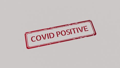 covid positive stamp