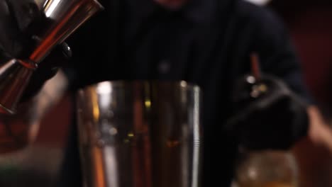 bartender making a cocktail