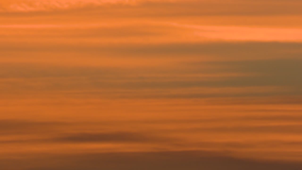Sunset Sky with Orange Clouds