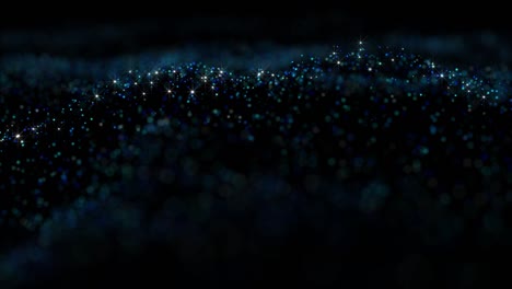 animated background with particles with a shallow depth of focus.