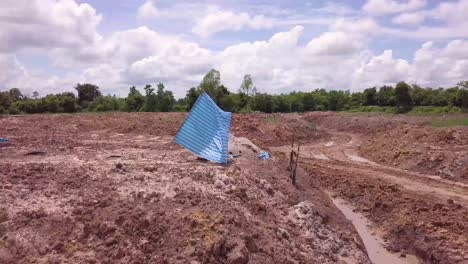 tomas de drones de una plantación de cannabis en construcción en el norte de tailandia, udon thani-5