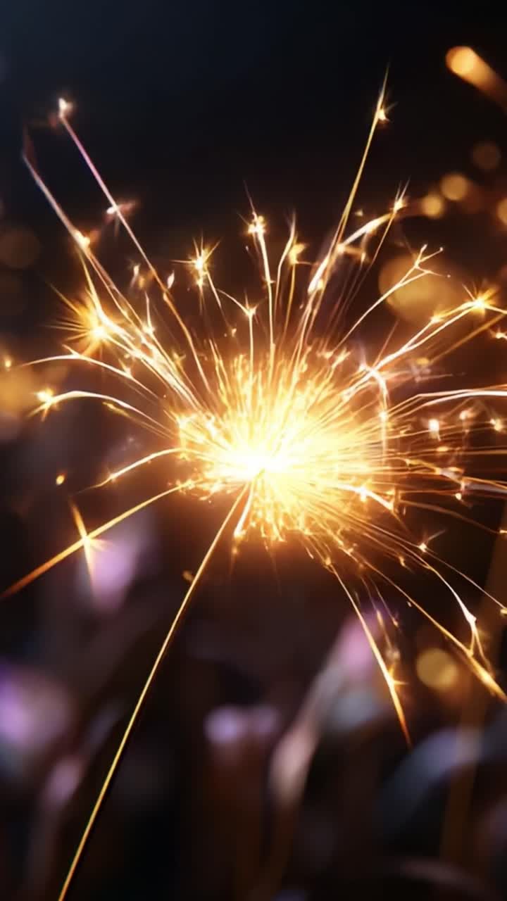Immagine accattivante di scintille radiose che si sprigionano da una stellina, che mostra un momento affascinante di luce e colore su uno sfondo scuro, perfetta per celebrazioni ed eventi festivi