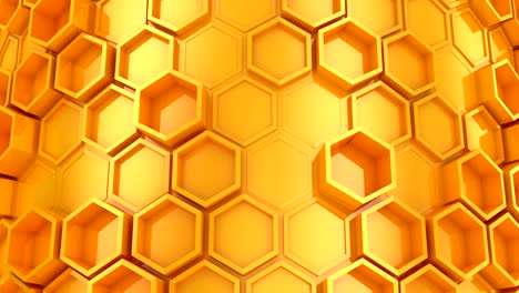 el fondo de los hexágonos