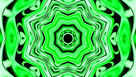 patrón de caleidoscopio verde y blanco vibrante