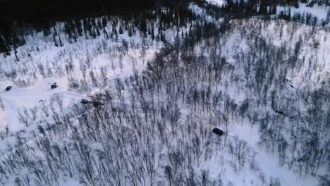 aerial view of beautiful landscape of lyngen alps, norway