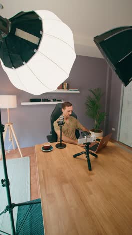 home studio setup for vlogging and content creation