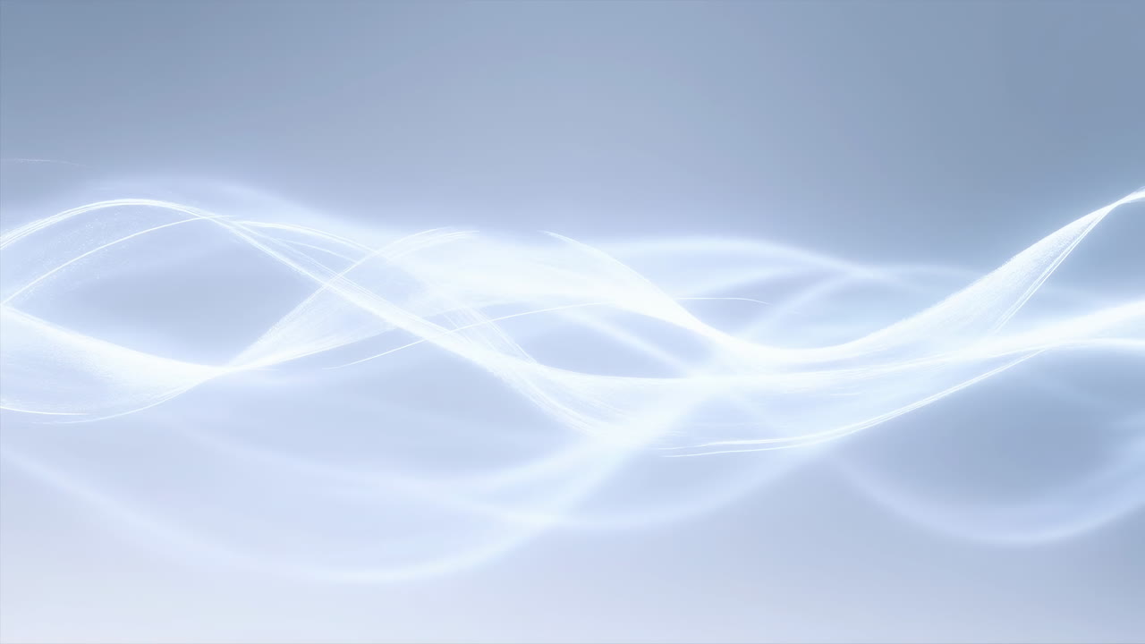 Abstract Flowing Light Waves on a Serene Background