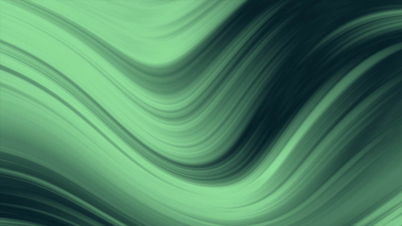 Abstract green waves background | Premium Stock Video Footage