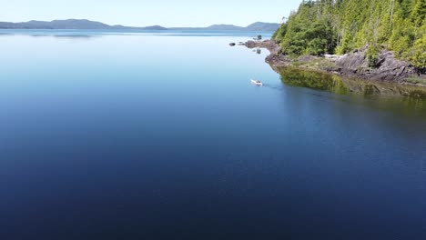 beautiful west coast kayaking on kennedy lake, laylee island, vancouver island, canada