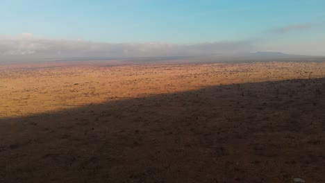 sunrise at the lions bluff resort in tsavo west, kenya