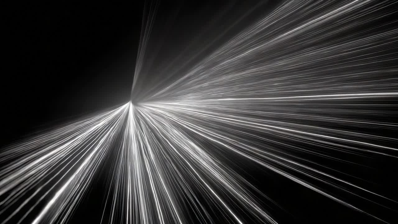 A Dynamic and Engaging Visual Representation of Light and Motion, Showcasing the Intricate Movement of Light Rays in a Dark Background, Creating a Captivating Sense of Speed and Energy