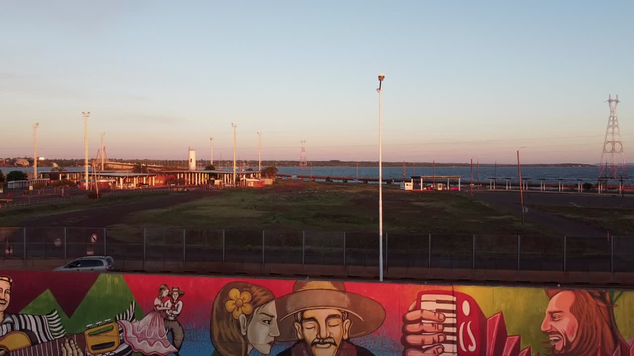 puesto fronterizo de argentina y paraguay, tiro aéreo