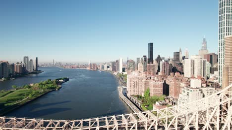 gorgeous morning shot of new york's east side