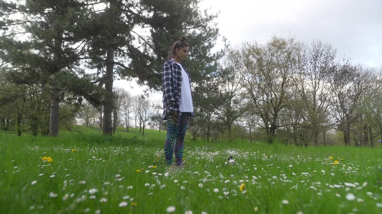 Couple and Woman in Park