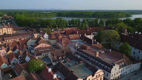 half-timbered houses at the market