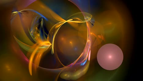 fondo de movimiento abstracto de bolas coloridas