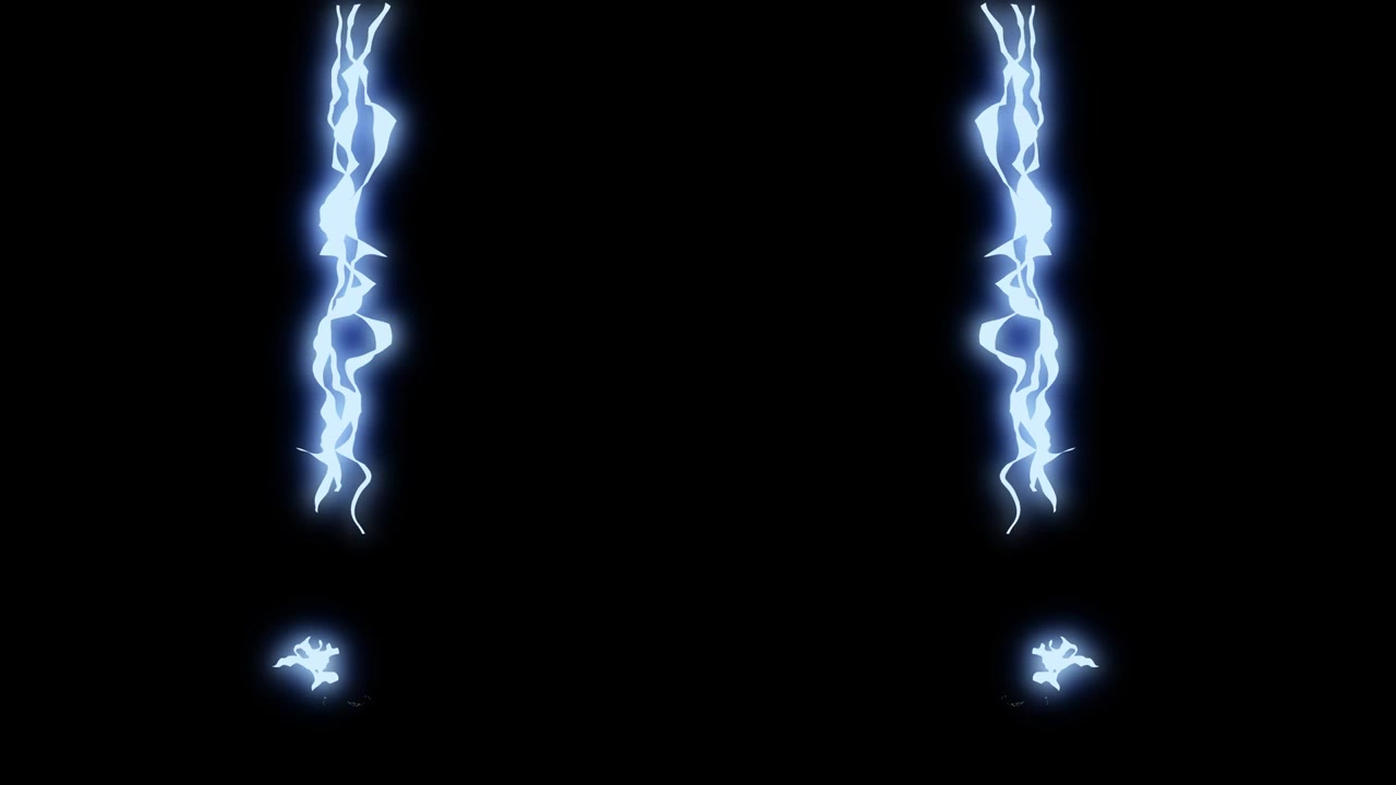 Animazione energia fulmini e tuoni grafica in movimento