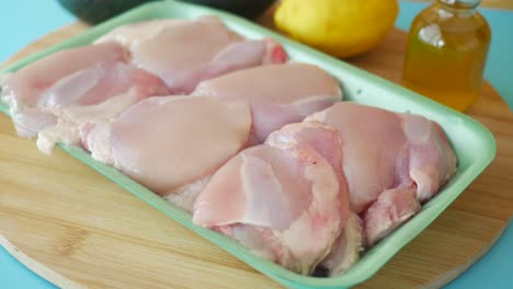 raw chicken thighs